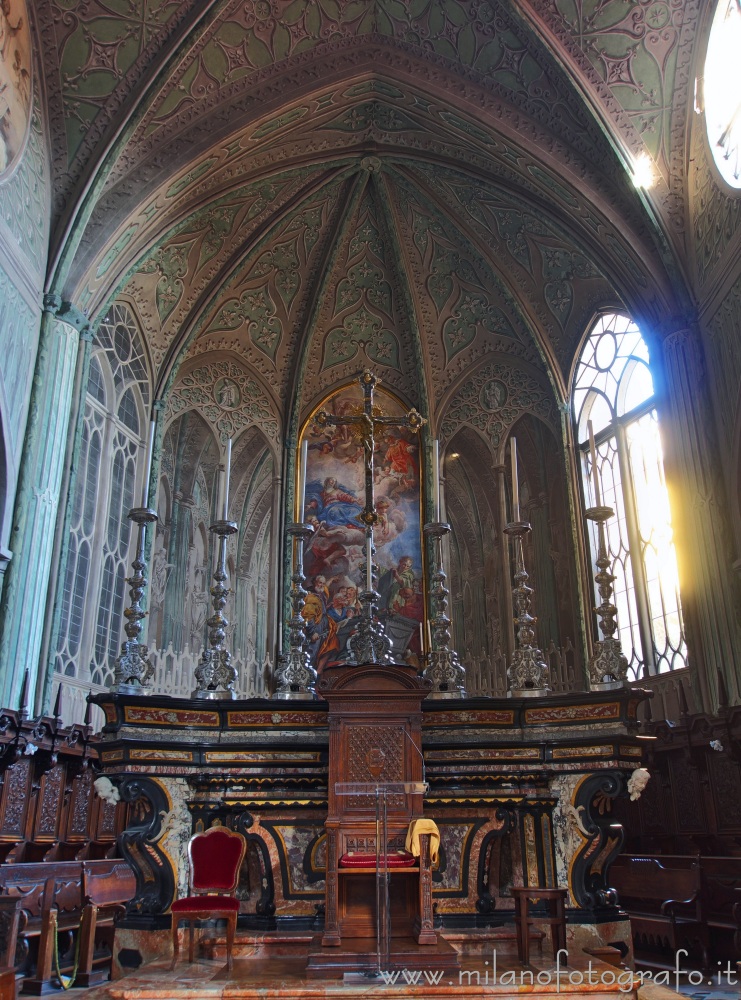 Biella (Italy) - Central apse and main altar of the Cathedral of Biella